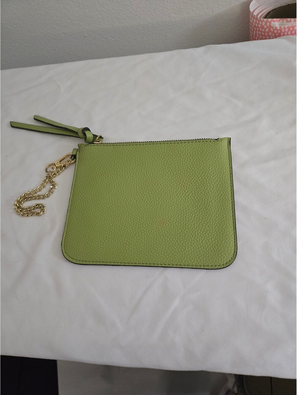 Chartreuse Green Wristlet
